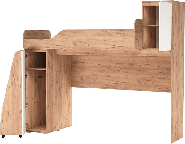 Изображение товара Кровать-чердак Памир Гретта (крафт золотой/белый)