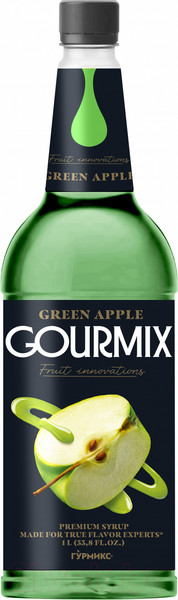 Изображение товара Сироп Gourmix Fruit Innovations Зеленое яблоко (1л)