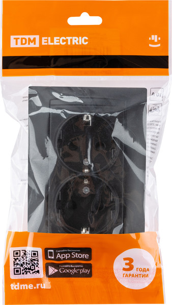 Изображение товара Розетка TDM Лама SQ1815-0613 (графит)