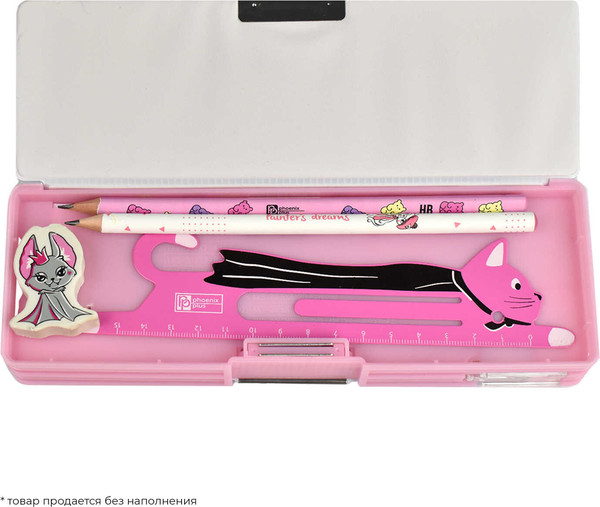 Изображение товара Пенал Феникс+ Розовая девочка / 65324