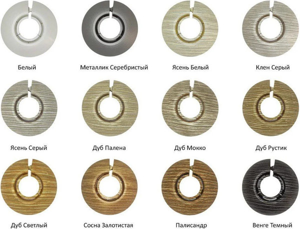Изображение товара Розетта напольная Ideal Ф25-34мм 208 Дуб мокко (2шт, флоупак)