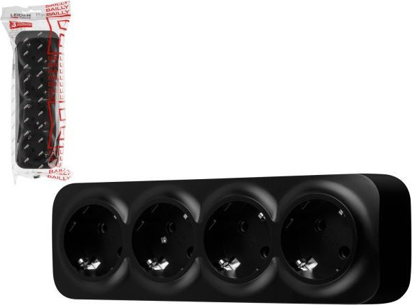 Изображение товара Розетка Leiden Electric Bailly 806019 (черный)