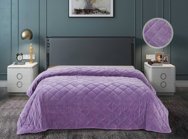 Изображение товара Покрывало LUXOR QV 17-3612 велюр (220x240, Amethyst)
