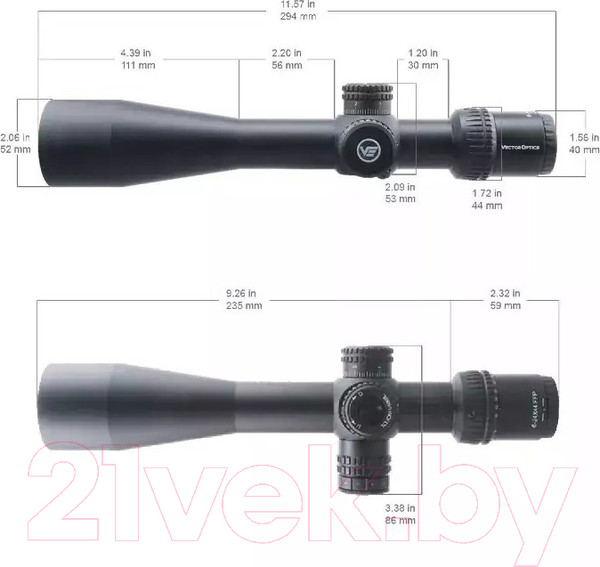 Изображение товара Оптический прицел Vector Optics Veyron 6-24x44IR FFP SCFF-37