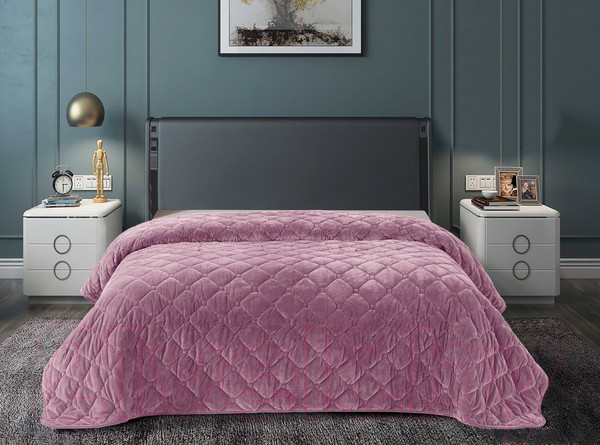 Изображение товара Покрывало LUXOR PK 17-1610 велюр (220x240, Orchid)
