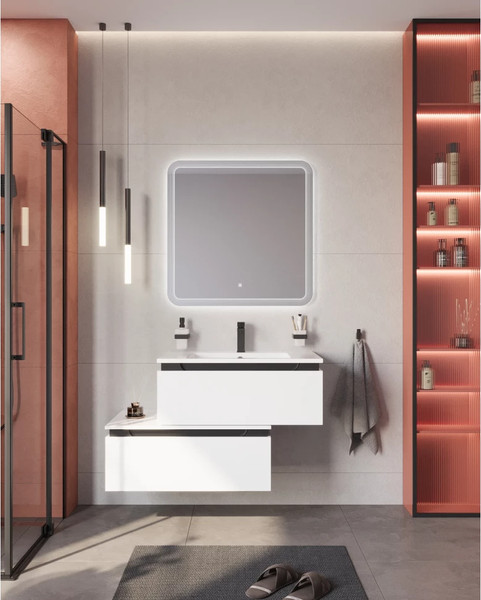 Изображение товара Тумба для ванной Cezares SLIDER-800-1C-PI-BO