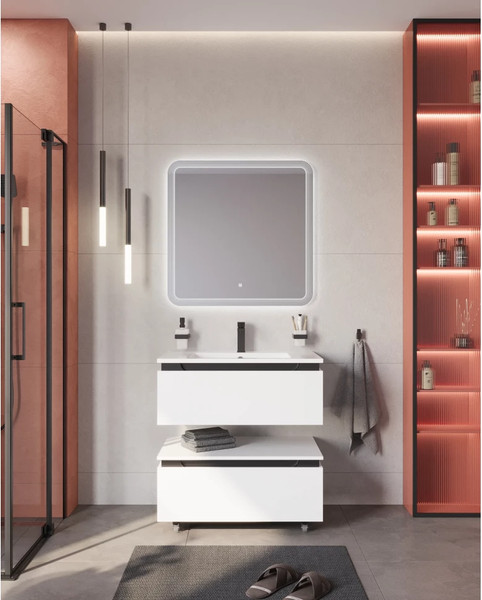 Изображение товара Тумба для ванной Cezares SLIDER-800-1C-PI-BO