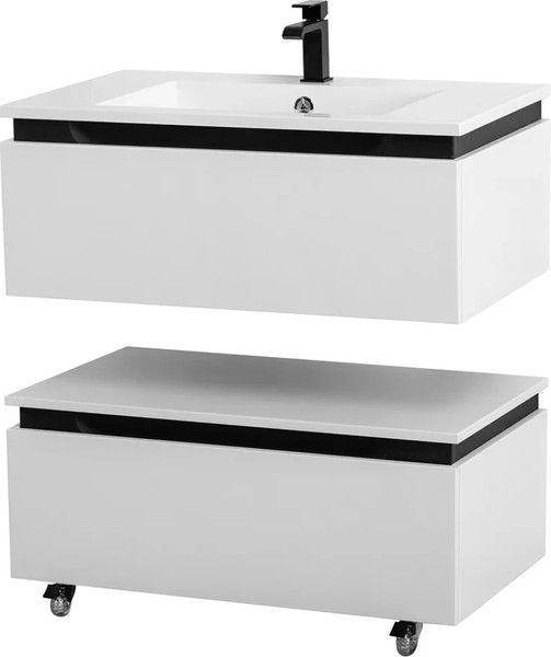 Изображение товара Тумба для ванной Cezares SLIDER-800-1C-PI-BO