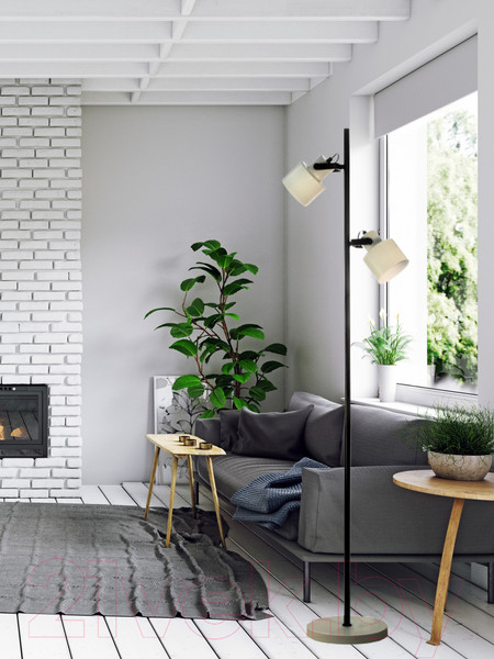 Изображение товара Торшер Aitin-Pro НТБ 05-2x40-108 / A4022A/2 (черный/серый)