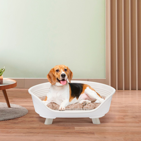 Изображение товара Лежанка для животных Ferplast Throne 6 / 70106011 (с подушкой, белый)