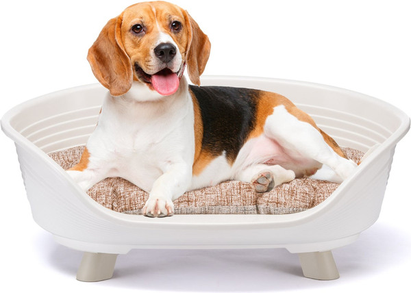 Изображение товара Лежанка для животных Ferplast Throne 6 / 70106011 (с подушкой, белый)