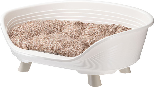 Изображение товара Лежанка для животных Ferplast Throne 6 / 70106011 (с подушкой, белый)
