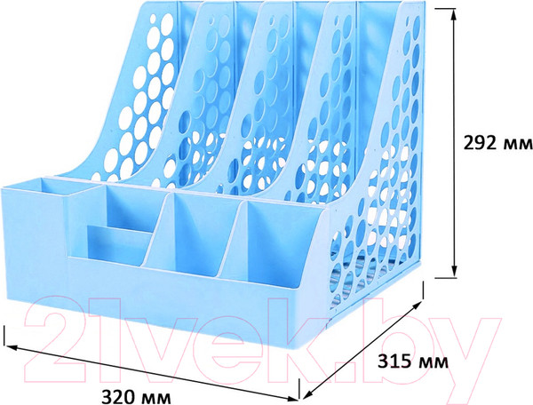 Изображение товара Органайзер настольный Hua Jie H60178 (голубой)