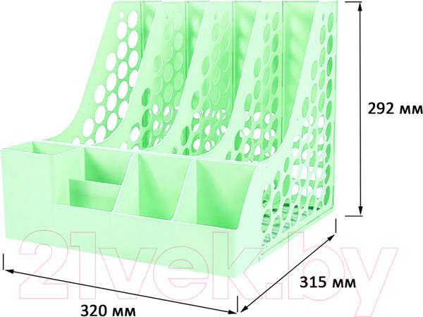 Изображение товара Органайзер настольный Hua Jie H60178 (салатовый)