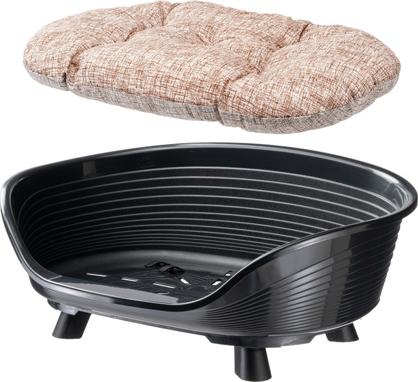 Изображение товара Лежанка для животных Ferplast Throne 6 / 70106017 (с подушкой, черный)