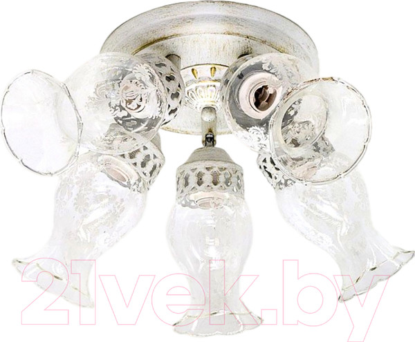 Изображение товара Люстра Aitin-Pro НПБ 02-5х40-102 / GH90670/5 (белый/золотая патина)