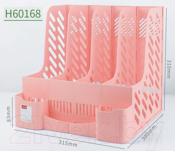 Изображение товара Органайзер настольный Hua Jie H60168 (розовый)