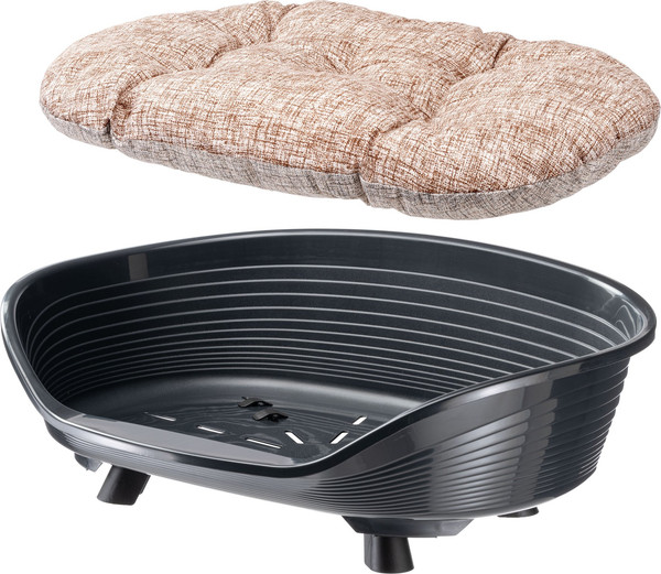 Изображение товара Лежанка для животных Ferplast Throne 8 / 70108017 (с подушкой, черный)