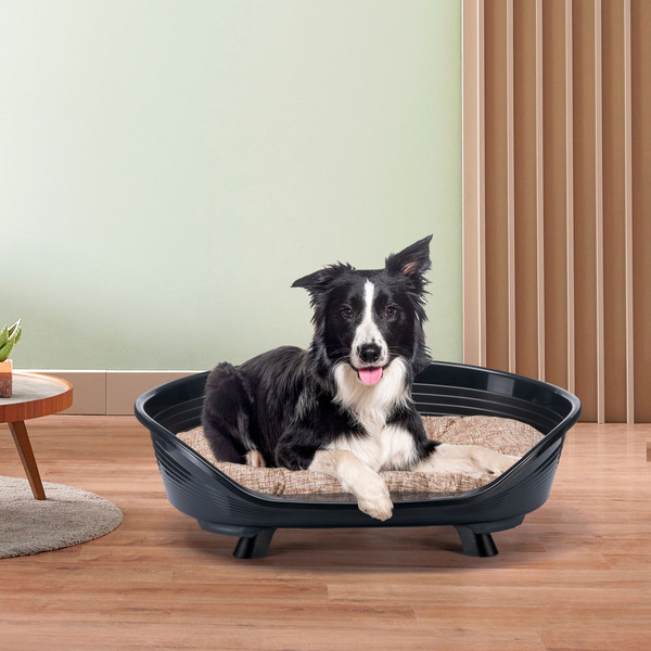 Изображение товара Лежанка для животных Ferplast Throne 8 / 70108017 (с подушкой, черный)