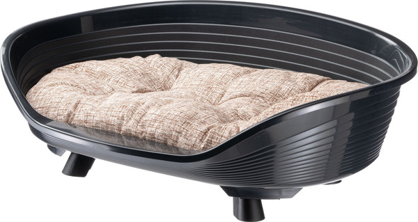 Изображение товара Лежанка для животных Ferplast Throne 8 / 70108017 (с подушкой, черный)