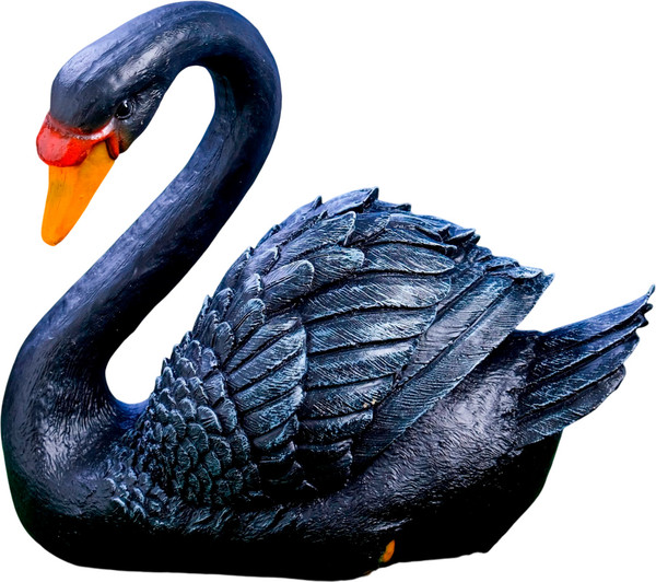 Изображение товара Фигурка для сада Хорошие сувениры Лебедь / 7728756 (черный)