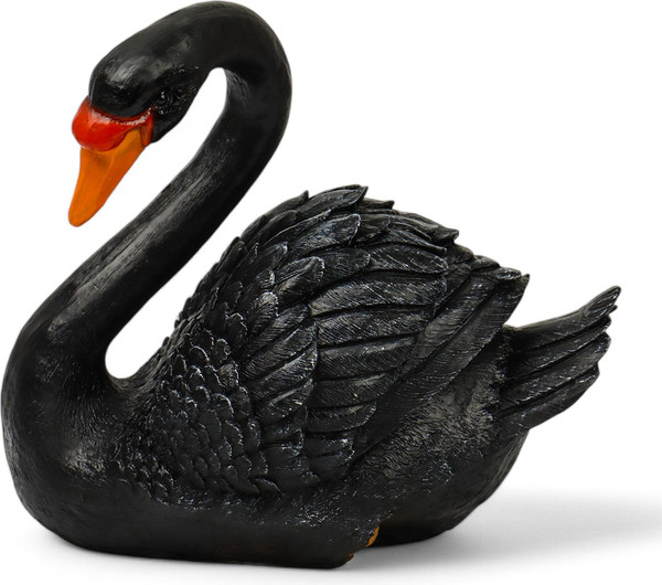 Изображение товара Фигурка для сада Хорошие сувениры Лебедь / 7728756 (черный)