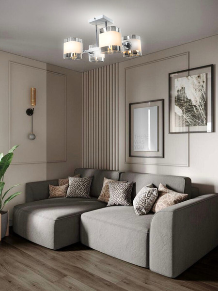 Изображение товара Люстра Aitin-Pro НПБ 02-4х60-101 / 9089/4 (белый/хром)