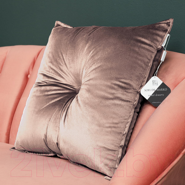 Изображение товара Подушка декоративная Sofi de Marko Вивиан 55x55 / Под-Вв-55x55чрз (черная роза)