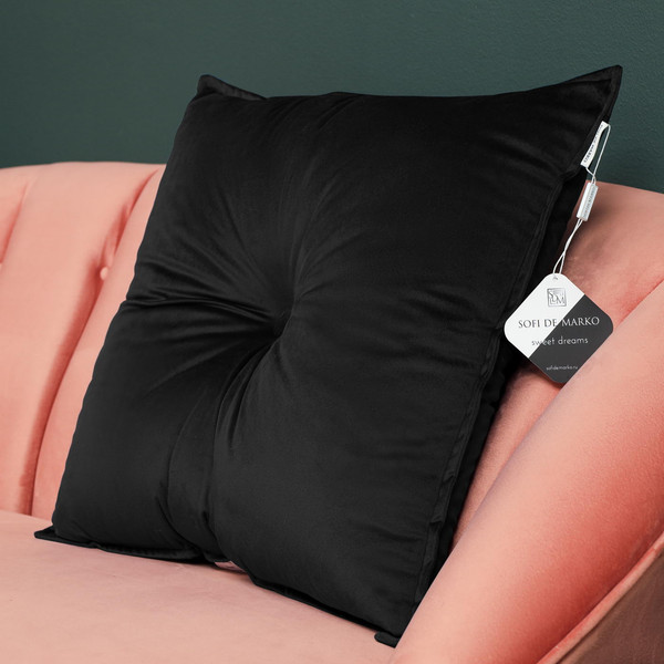 Изображение товара Подушка декоративная Sofi de Marko Вивиан 55x55 / Под-Вв-55x55чр (черный)