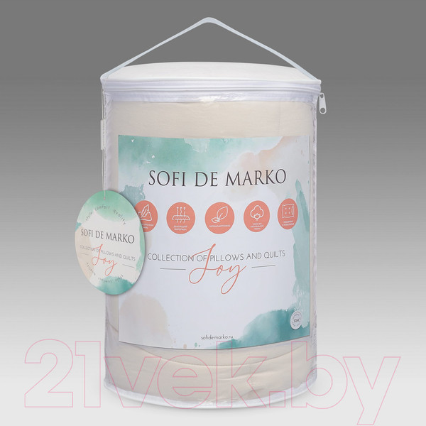 Изображение товара Одеяло Sofi de Marko Joy 195x215 / Од-Дж-кр-195x215 (кремовый)