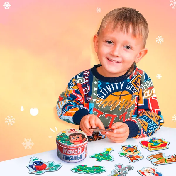 Изображение товара Развивающая игра Puzzle Time Макси. Новогодние радости / 9572834