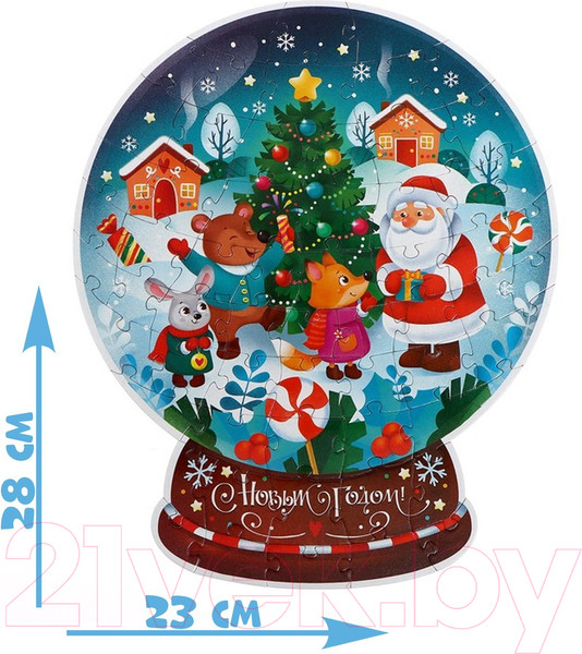 Изображение товара Пазл Puzzle Time Лесные друзья / 7663049 (60эл)