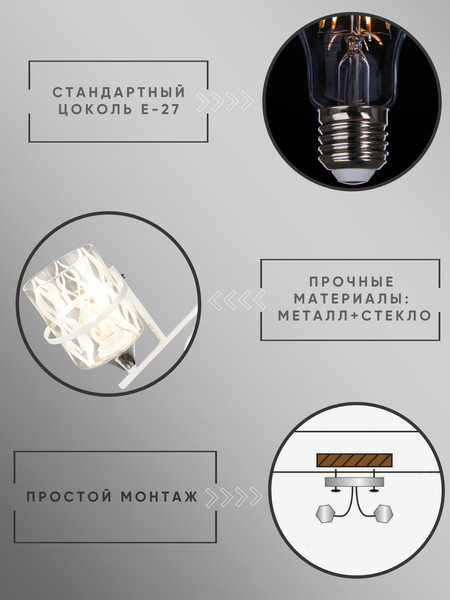 Изображение товара Люстра Aitin-Pro НПБ 02-3х60-102 / N4093/3