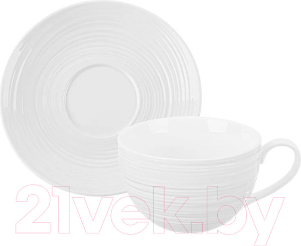 Изображение товара Чашка с блюдцем Elan Gallery Шелк / 950300