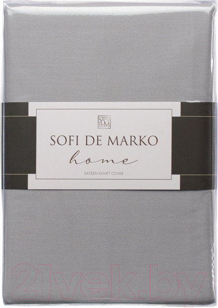 Изображение товара Пододеяльник Sofi de Marko Мармис 160x220 / Под-мс-160х220сер (серый)