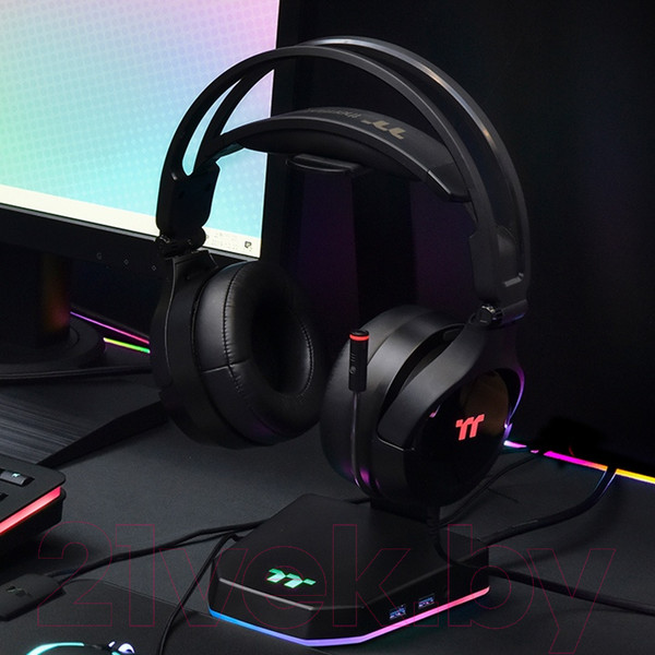 Изображение товара Наушники Thermaltake Riing Pro RGB 7.1 / GHT-RPR-DIECBK-29