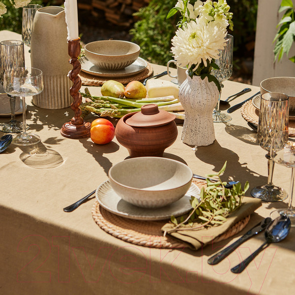 Изображение товара Скатерть Этель Linen Collection / 10610043 (хаки)