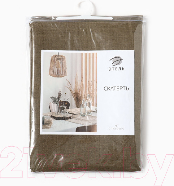 Изображение товара Скатерть Этель Linen Collection / 10610043 (хаки)