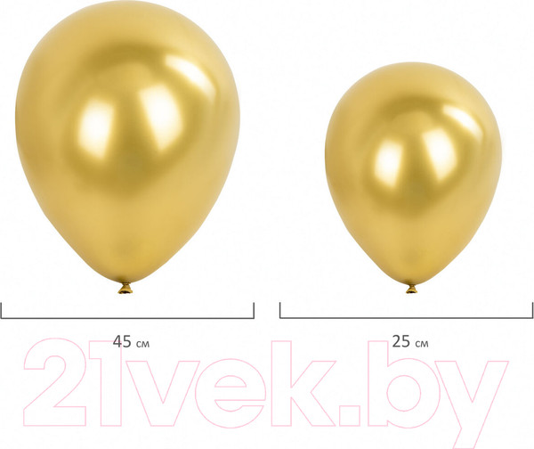 Изображение товара Набор воздушных шаров Brauberg Kids. Нежность / 591896 (105шт, голубой/мятный/золото)