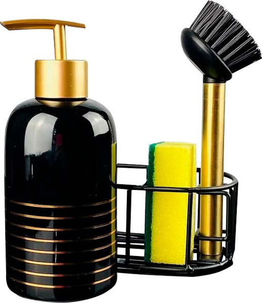 Изображение товара Дозатор моющего средства с подставкой для губки Lenardi 146-019