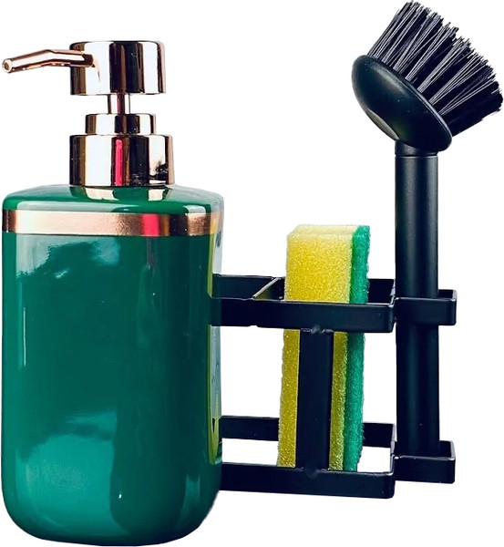 Изображение товара Дозатор моющего средства с подставкой для губки Lenardi 146-020