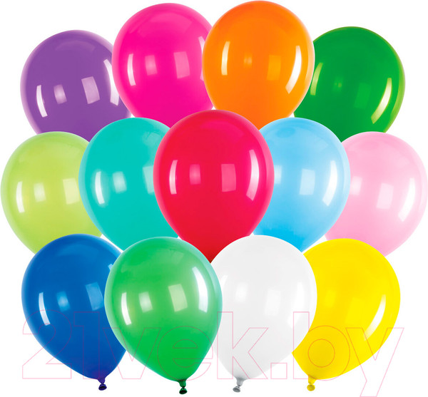 Изображение товара Набор воздушных шаров Brauberg Kids. Яркие цвета / 591880 (50шт)
