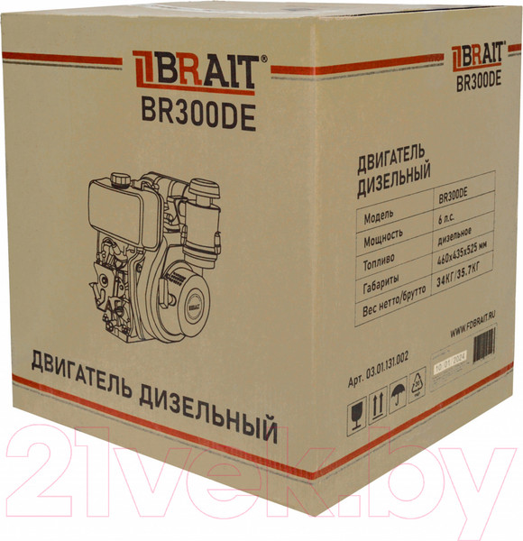 Изображение товара Двигатель дизельный Brait BR300DE