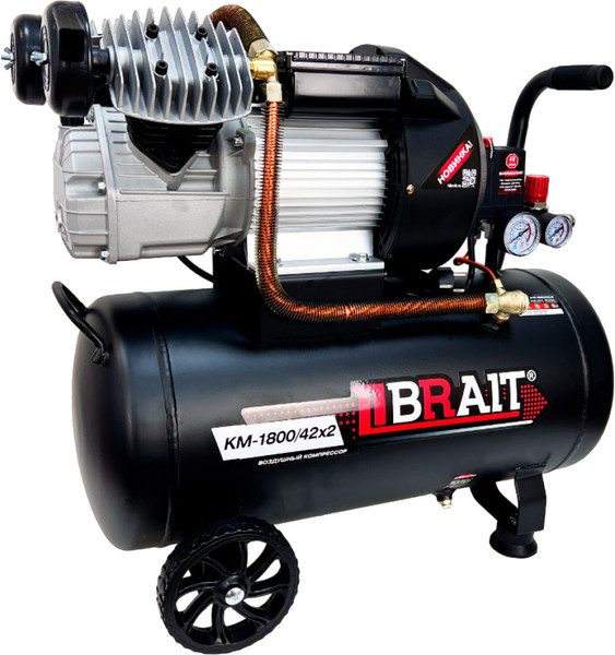 Изображение товара Воздушный компрессор Brait KM-1800/42Х2