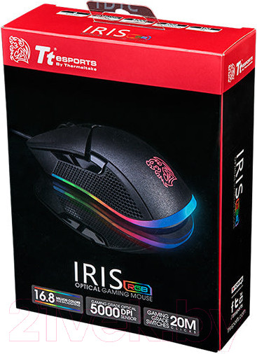 Изображение товара Мышь Thermaltake Iris Optical RGB / MO-IRS-WDOHBK-01