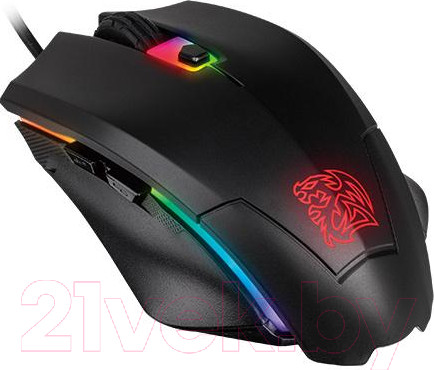 Изображение товара Мышь с ковриком Thermaltake Talon Elite RGB с ковриком / MO-TER-WDOTBK-01