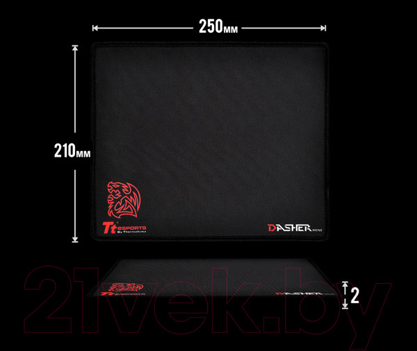 Изображение товара Мышь с ковриком Thermaltake Talon Elite RGB с ковриком / MO-TER-WDOTBK-01