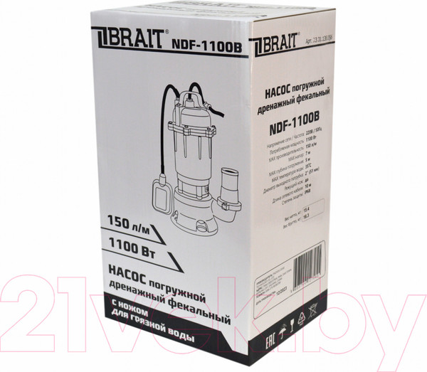 Изображение товара Дренажный насос Brait NDF-1100B