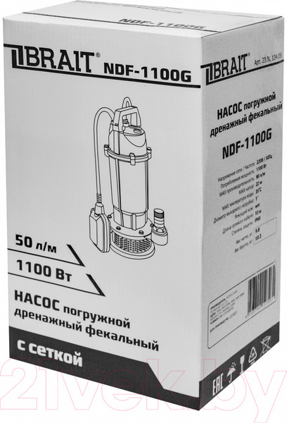 Изображение товара Дренажный насос Brait NDF-1100G