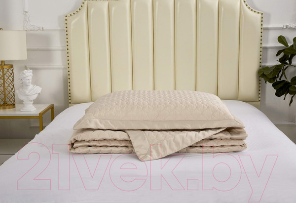 Изображение товара Набор текстиля для спальни Sofi de Marko Роксалана 230x250 / Пок-Рк2-230x250 (кремовый)